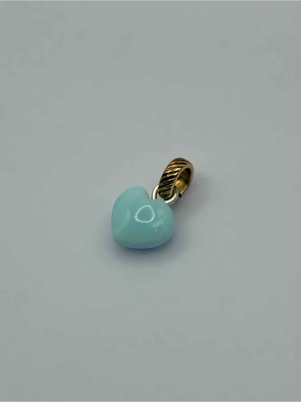 Vintage Y2K Juicy Couture Light Blue Heart Mini Charm Pendant
